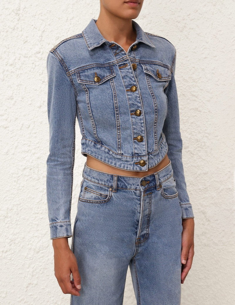 Zimmermann DENIM FITTED JACKET outlook
