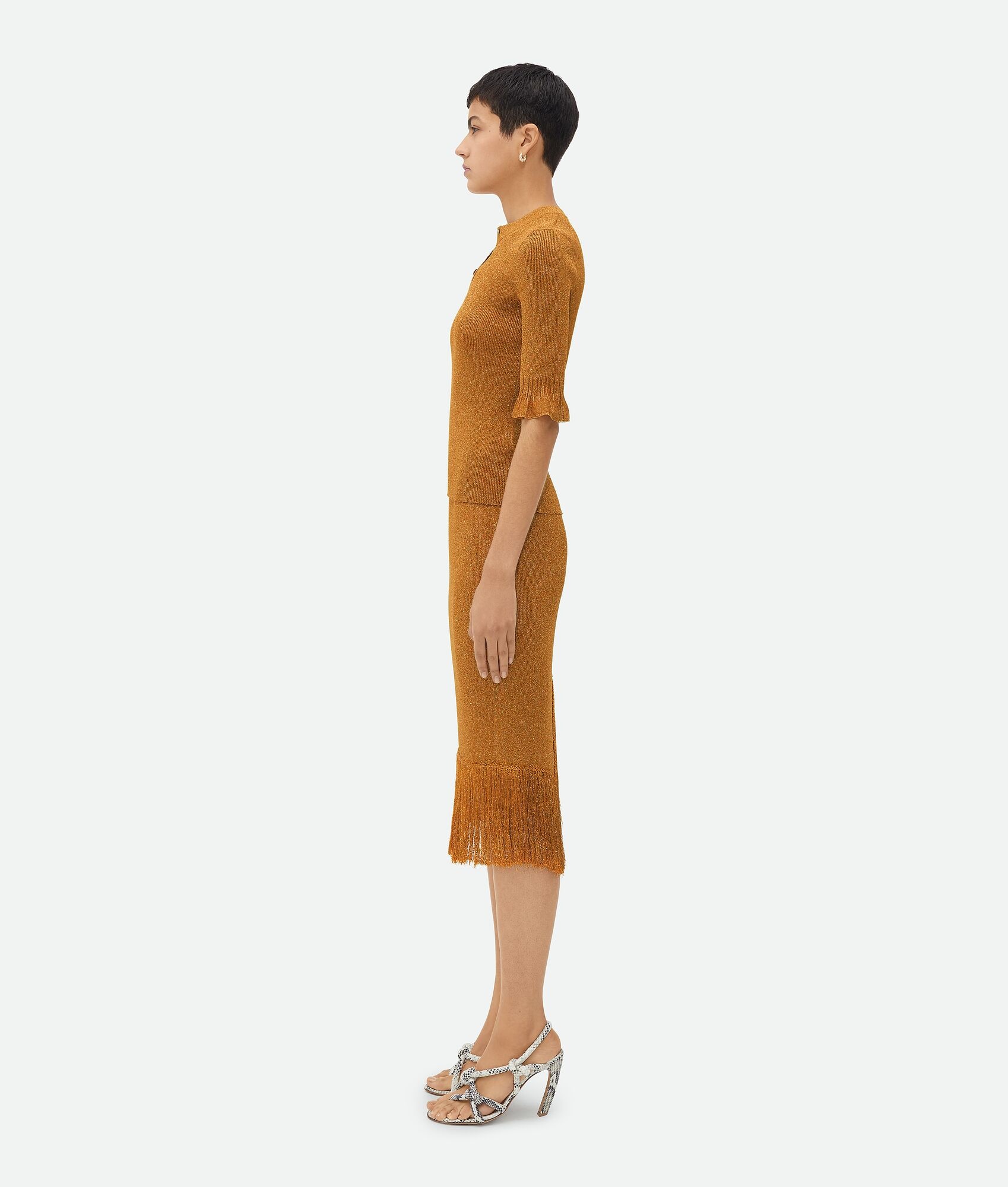 Lurex Ribbed Jumper - 2
