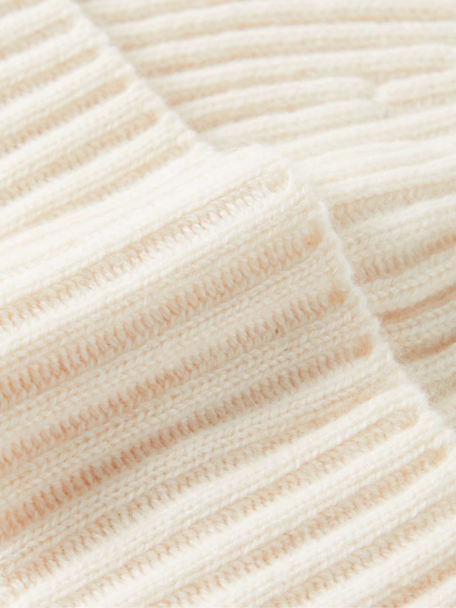 Ribbed Cashmere Beanie - 2