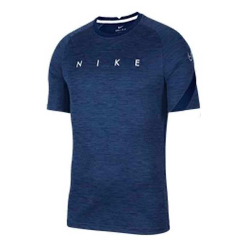 Nike Dri-Fit Academy Alphabet Printing Short Sleeve Navy Blue CK5538-492 - 1