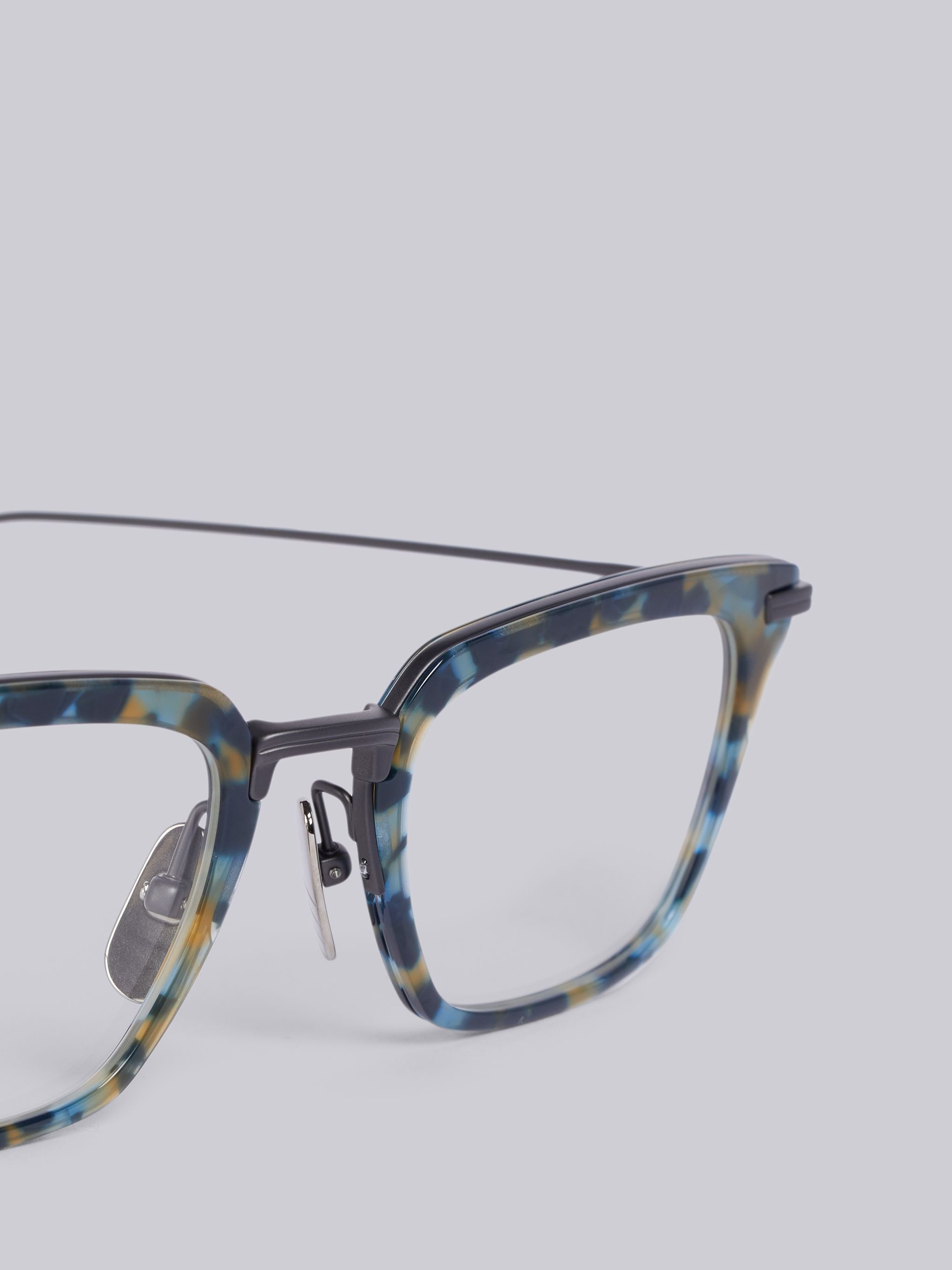 TB916 - Navy Tortoise Wayfarer Glasses - 2