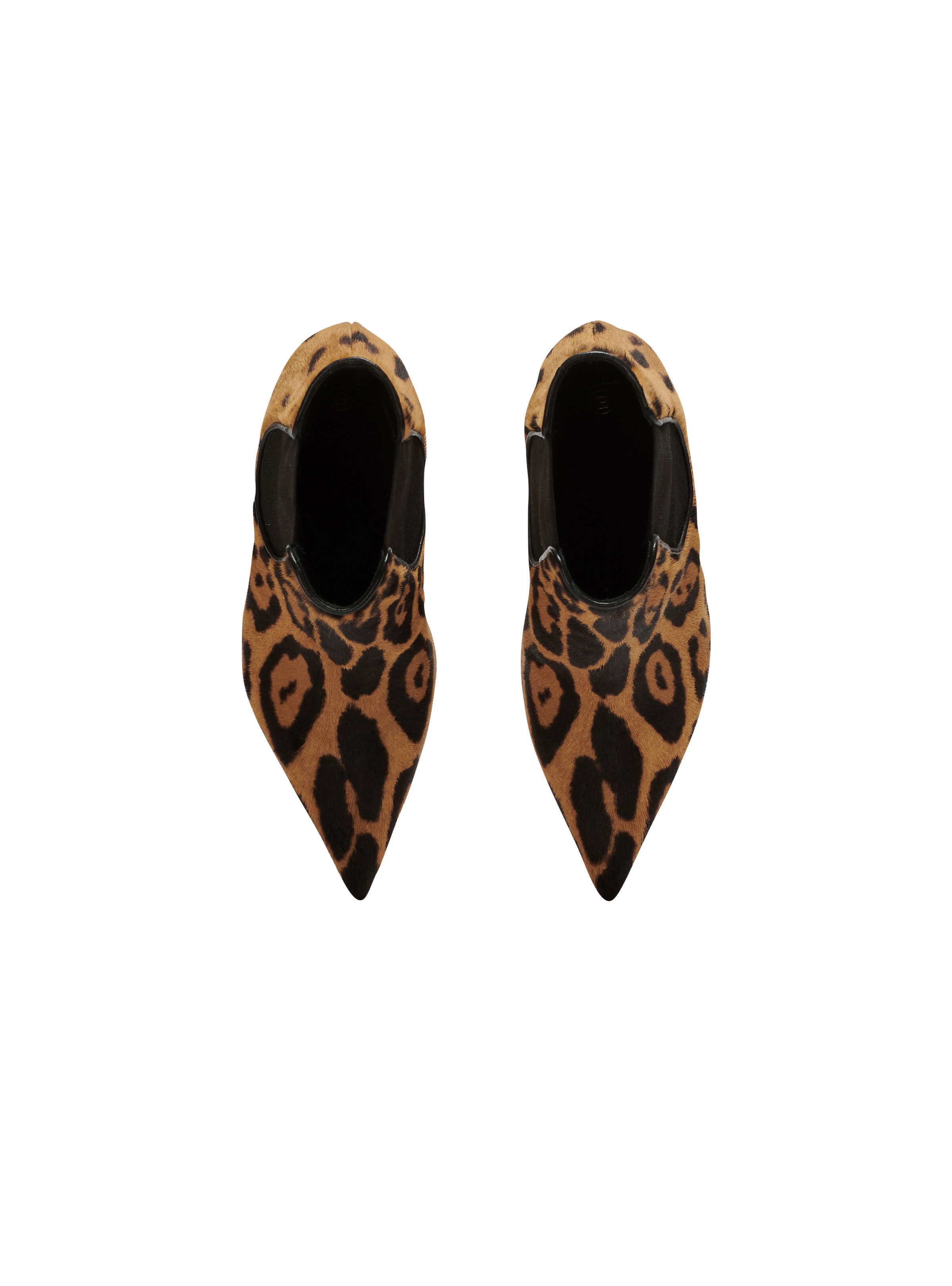Moneta leopard print leather ankle boots - 3