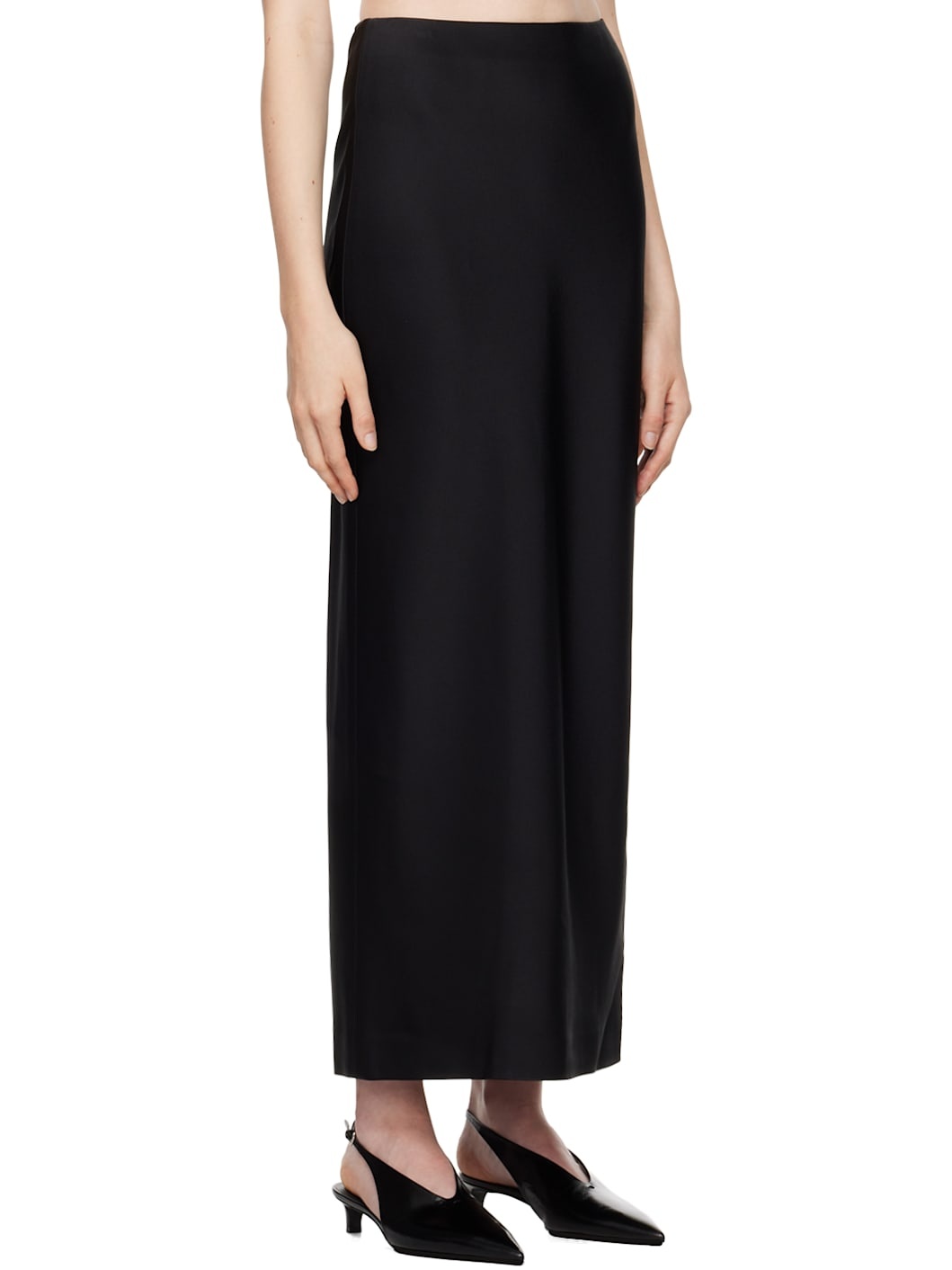 Black Long Maxi Skirt - 2