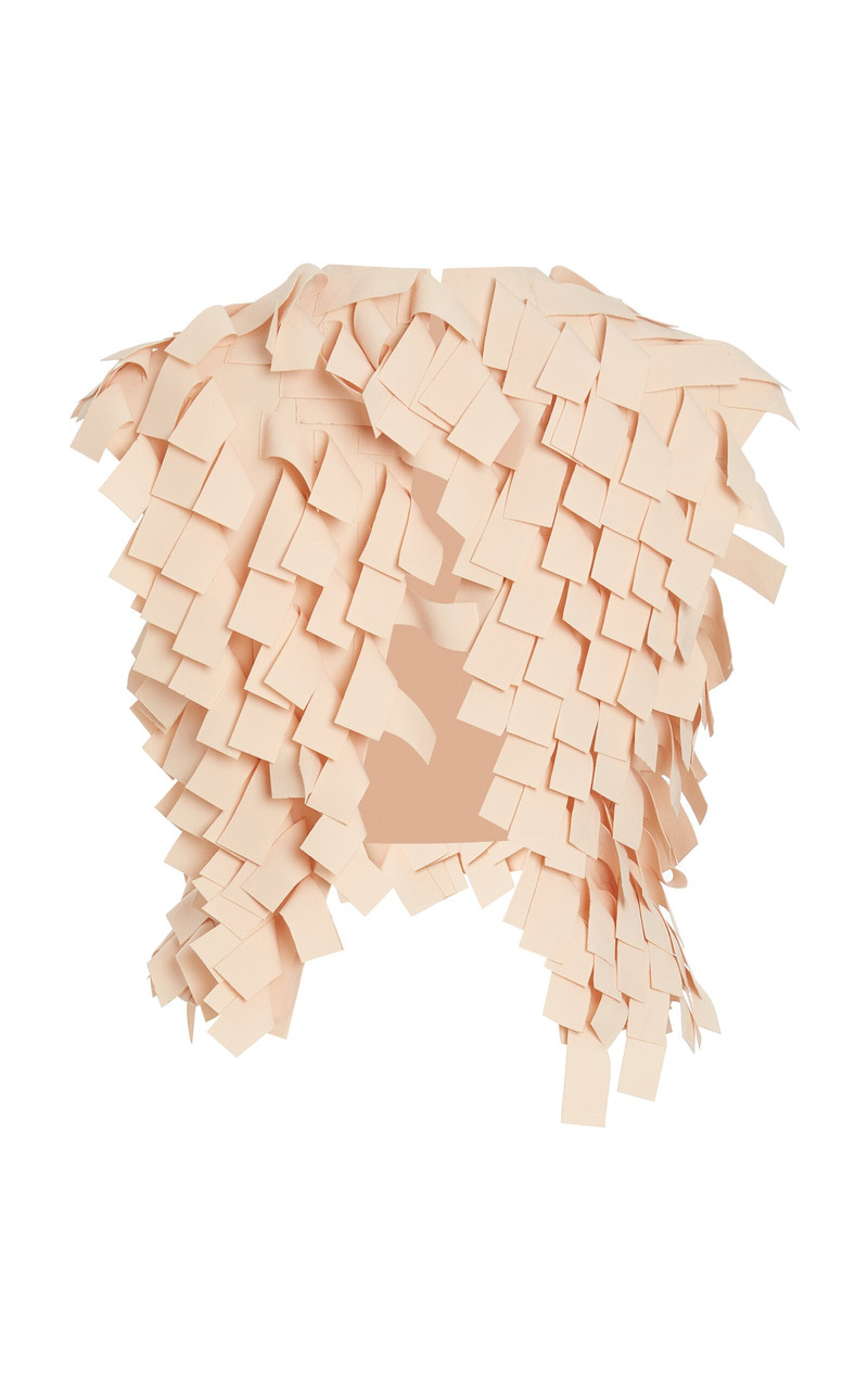 Open Back Top With Rectangle Detail (Metal Lip Fastening) nude 6