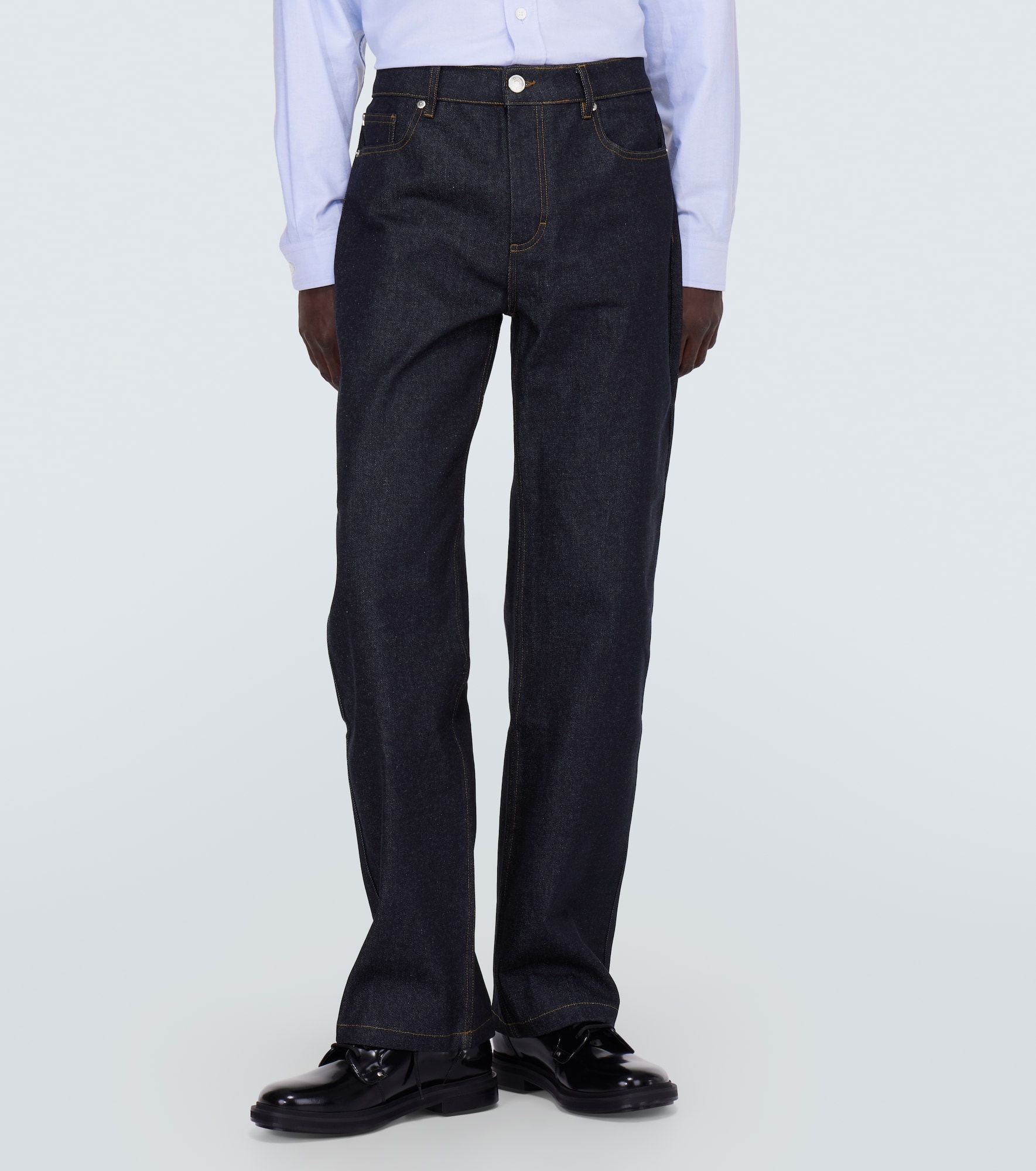 Mid-rise straight jeans - 3