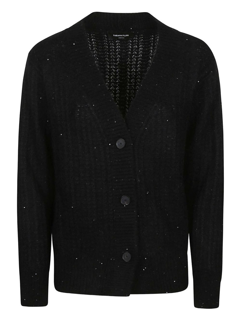 sequin-embellished cardigan 1