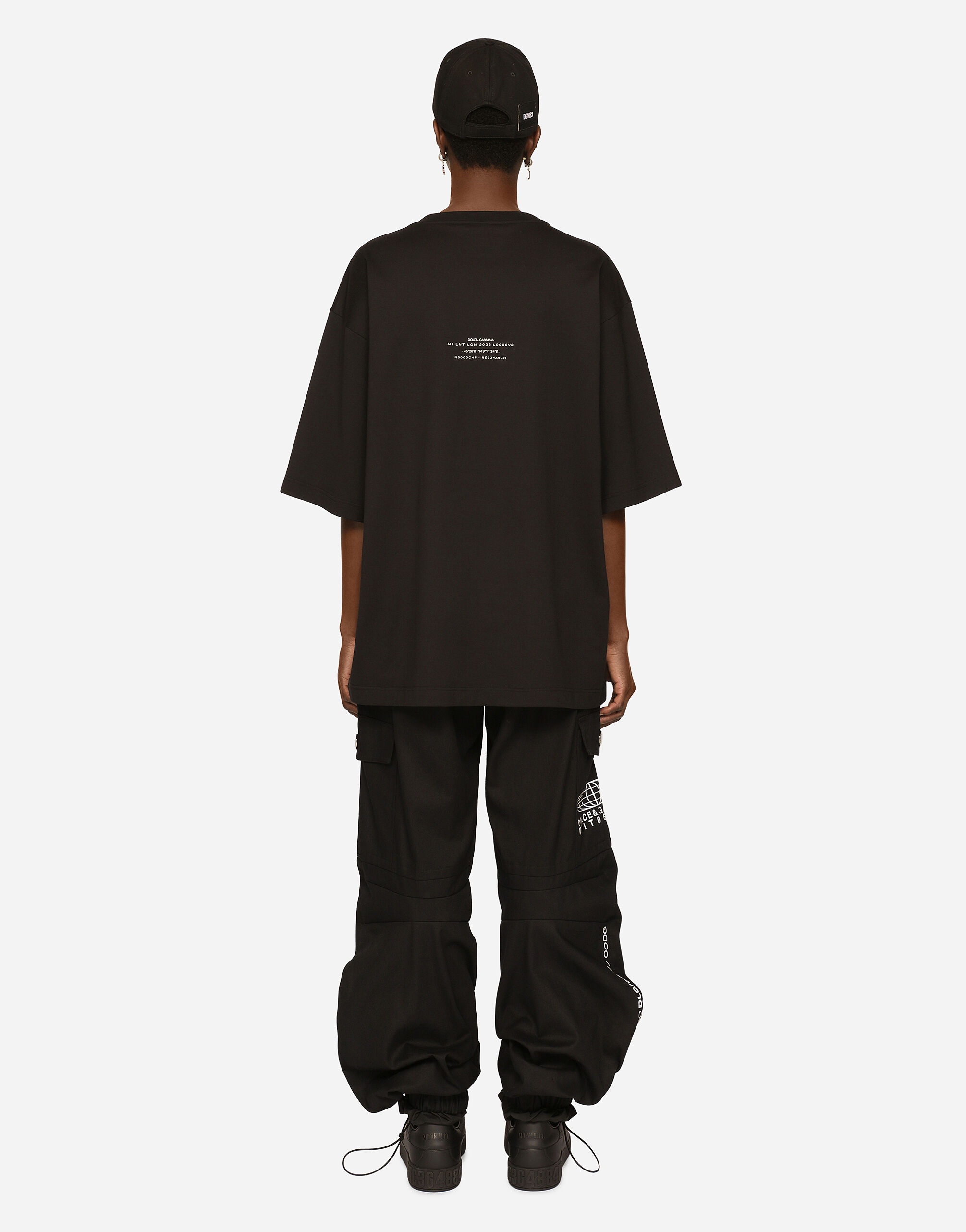 Cotton gabardine cargo pants DGVIB3 - 4