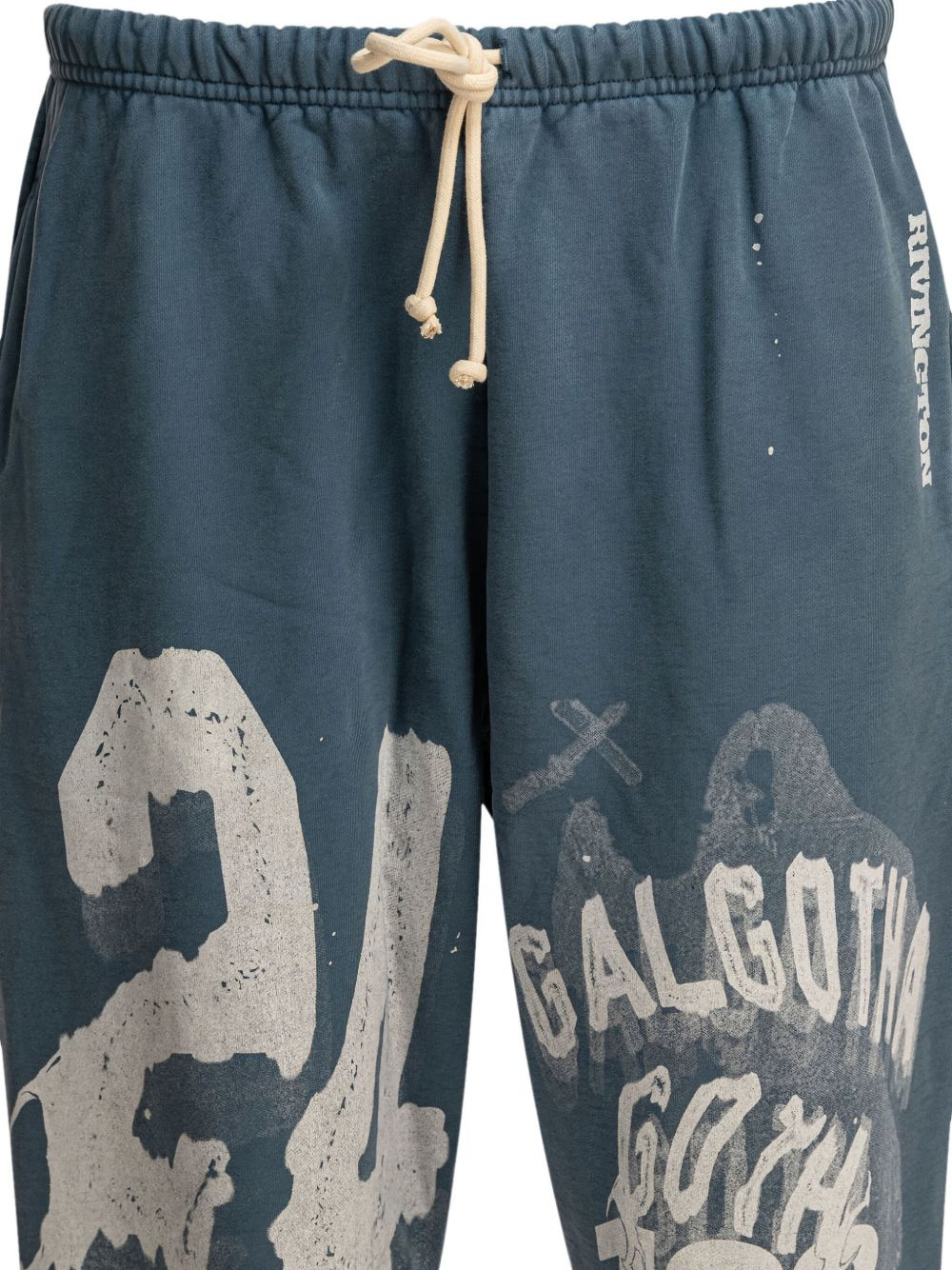 graphic-print drawstring trousers - 3