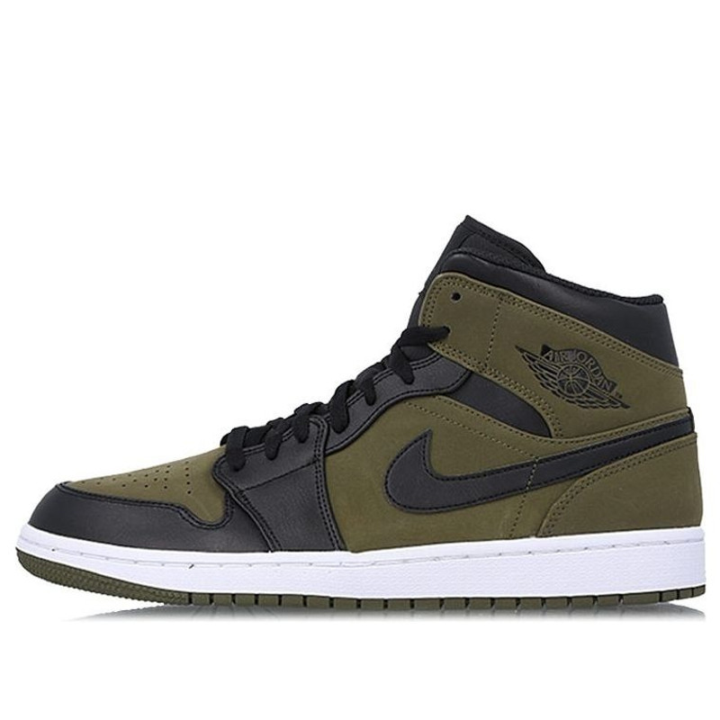 Air Jordan 1 Mid 'Olive Canvas' 554724-301 - 1