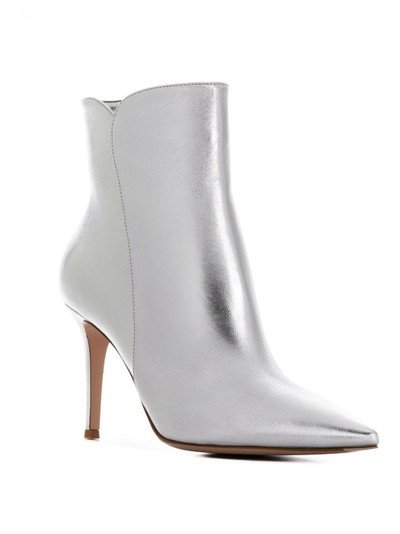 Gianvito Rossi metallic ankle booties outlook