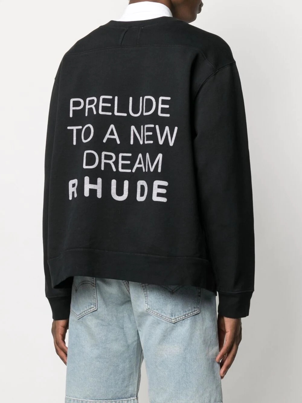 slogan-print cotton sweatshirt - 4