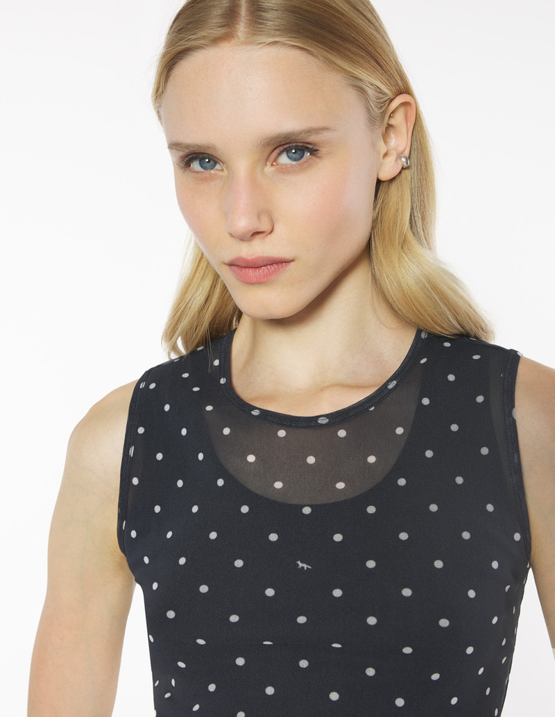 POLKA DOT FOX MESH TANK TOP 4