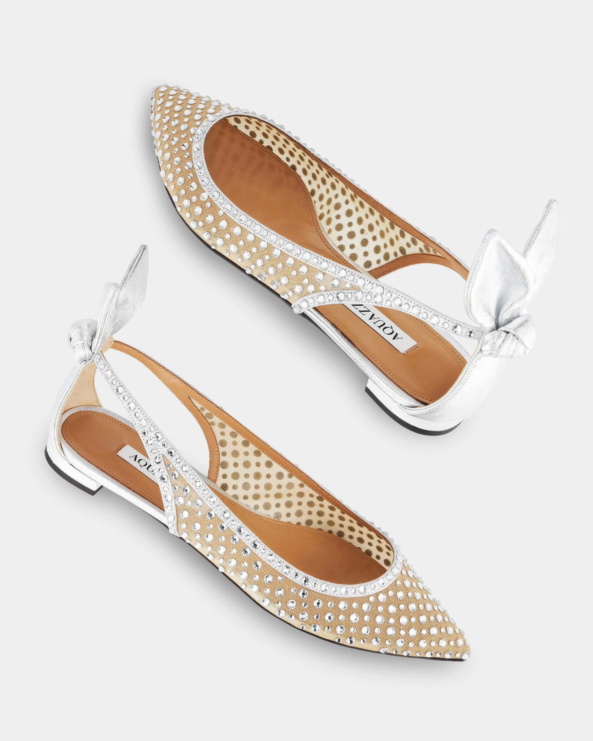 Bow Tie Crystal Tulle Flat - 3