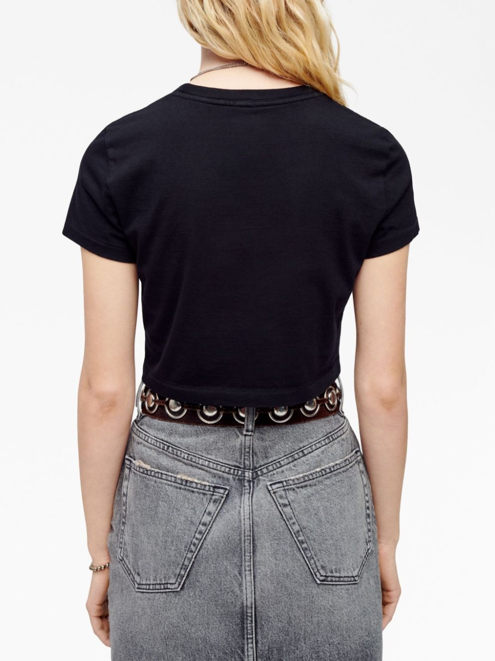 short-sleeve cropped T-shirt - 4