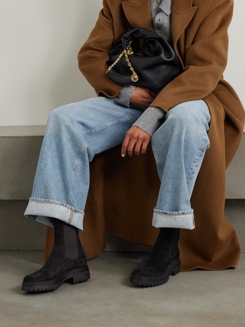 Gianvito Rossi Chester Suede Chelsea Boots outlook