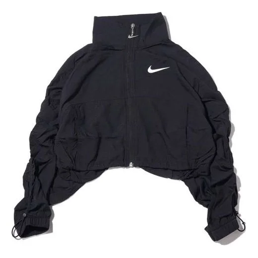 (WMNS) Nike Swoosh에 의하여 길쌈되는 재킷 ' 해군 백색' CJ3774-010 - 1