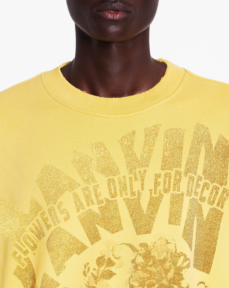 LANVIN X 미래 UNISEX LOOSE-FIT PRINTED SWEATSHIRT 5