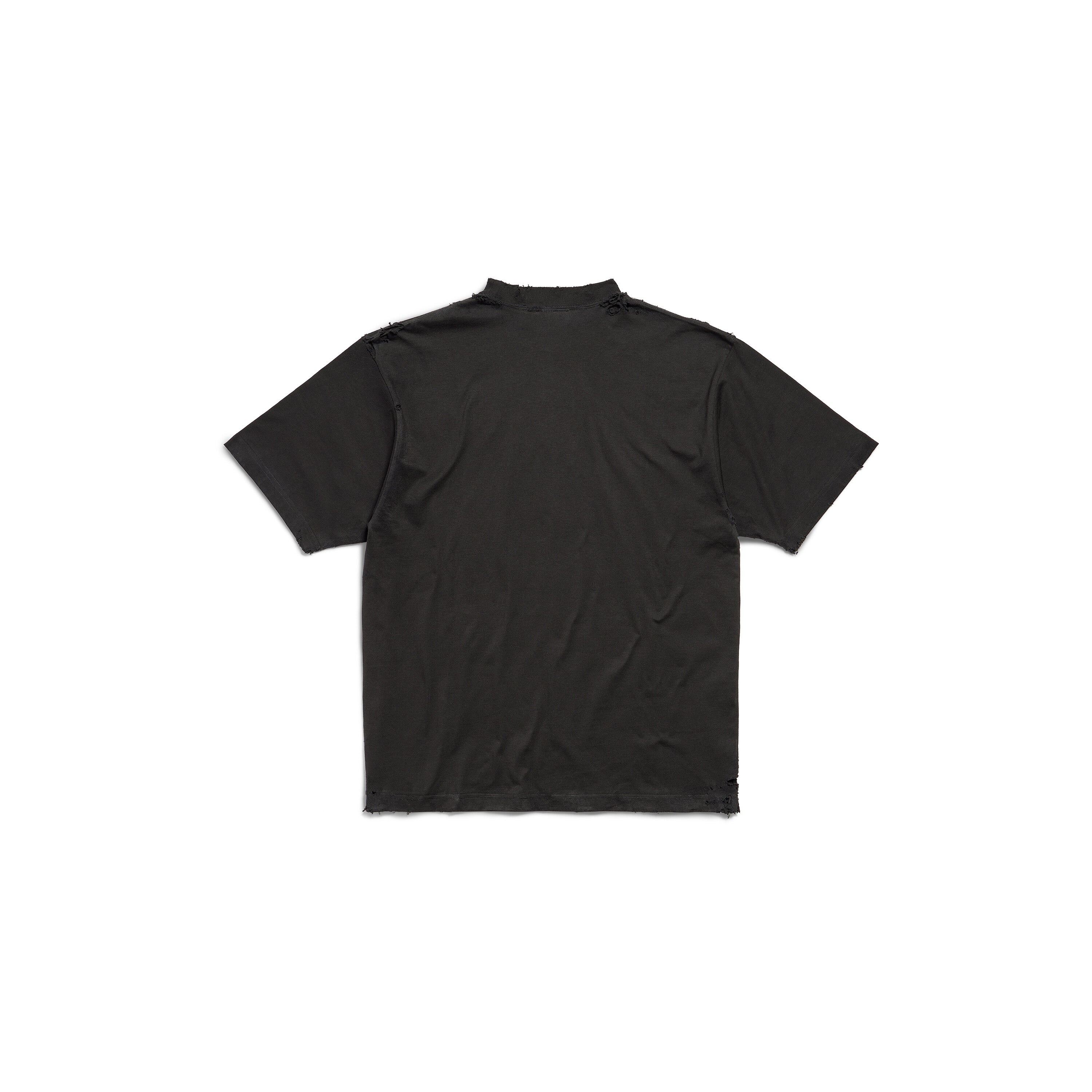 (WMNS) Balenciaga BB Motel T-shirt Medium Fit 'Black' 764235TQVK91083 - 2