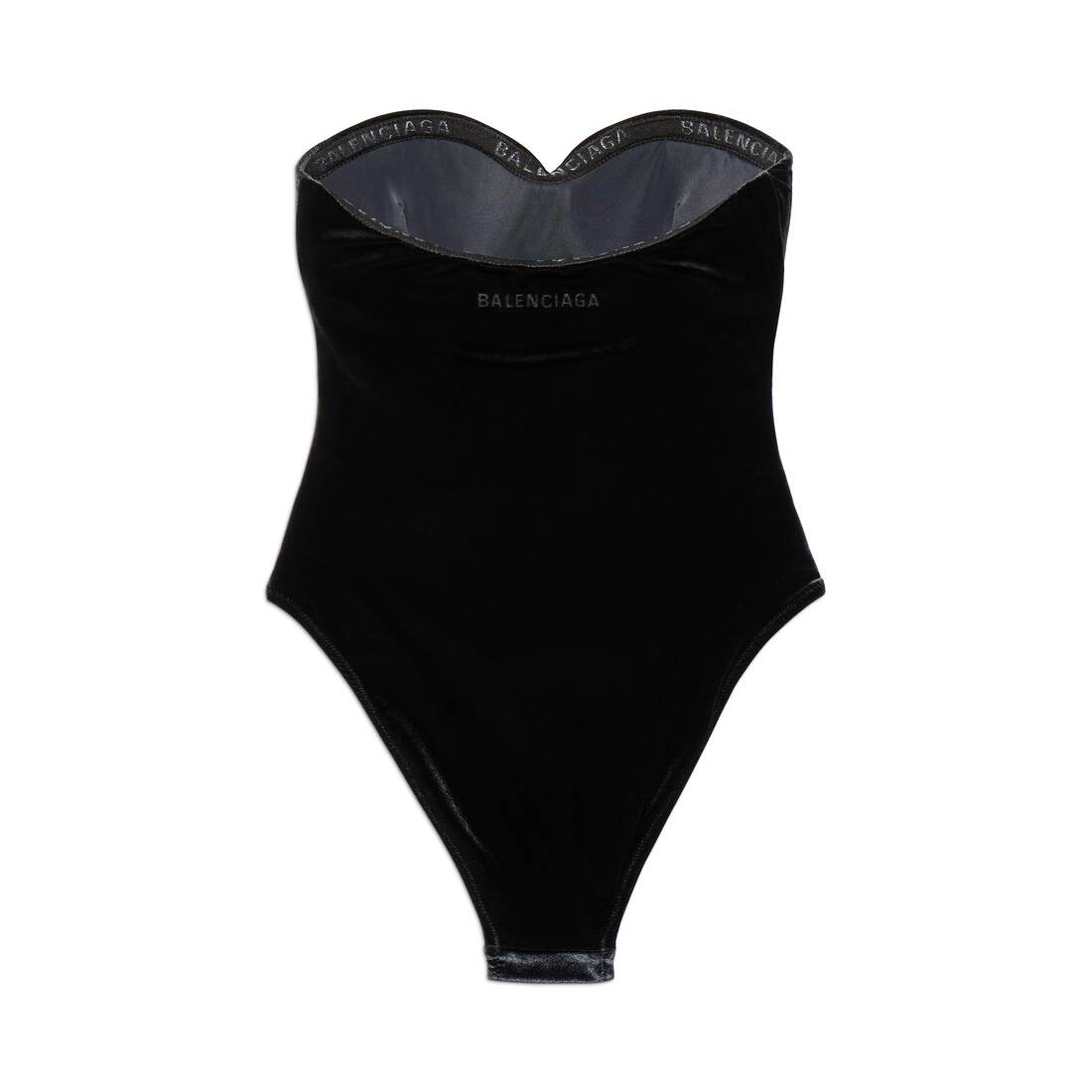 Women's Sweetheart Neck Swimsuit in Black - 6