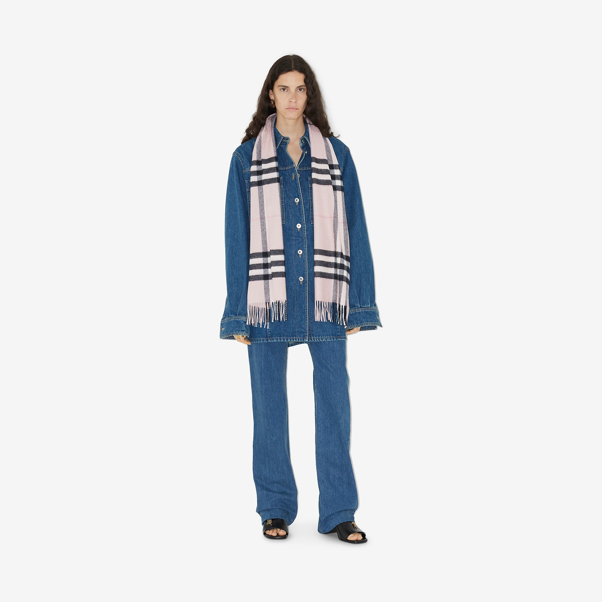 Burberry Check Cashmere Scarf - 4