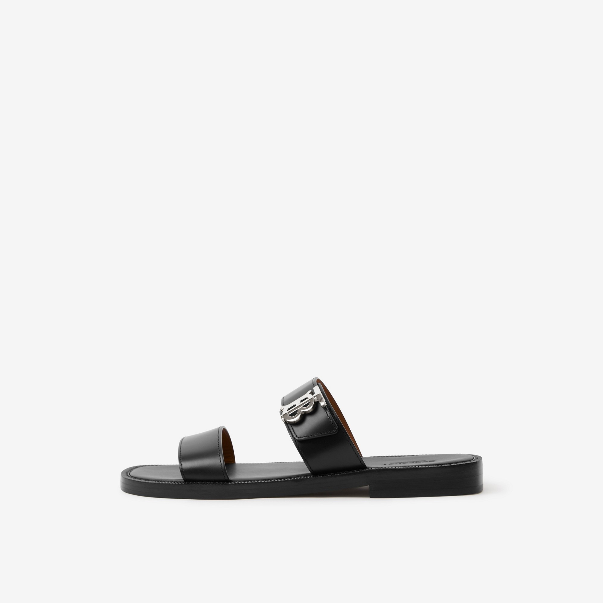 Monogram Motif Leather Sandals - 5