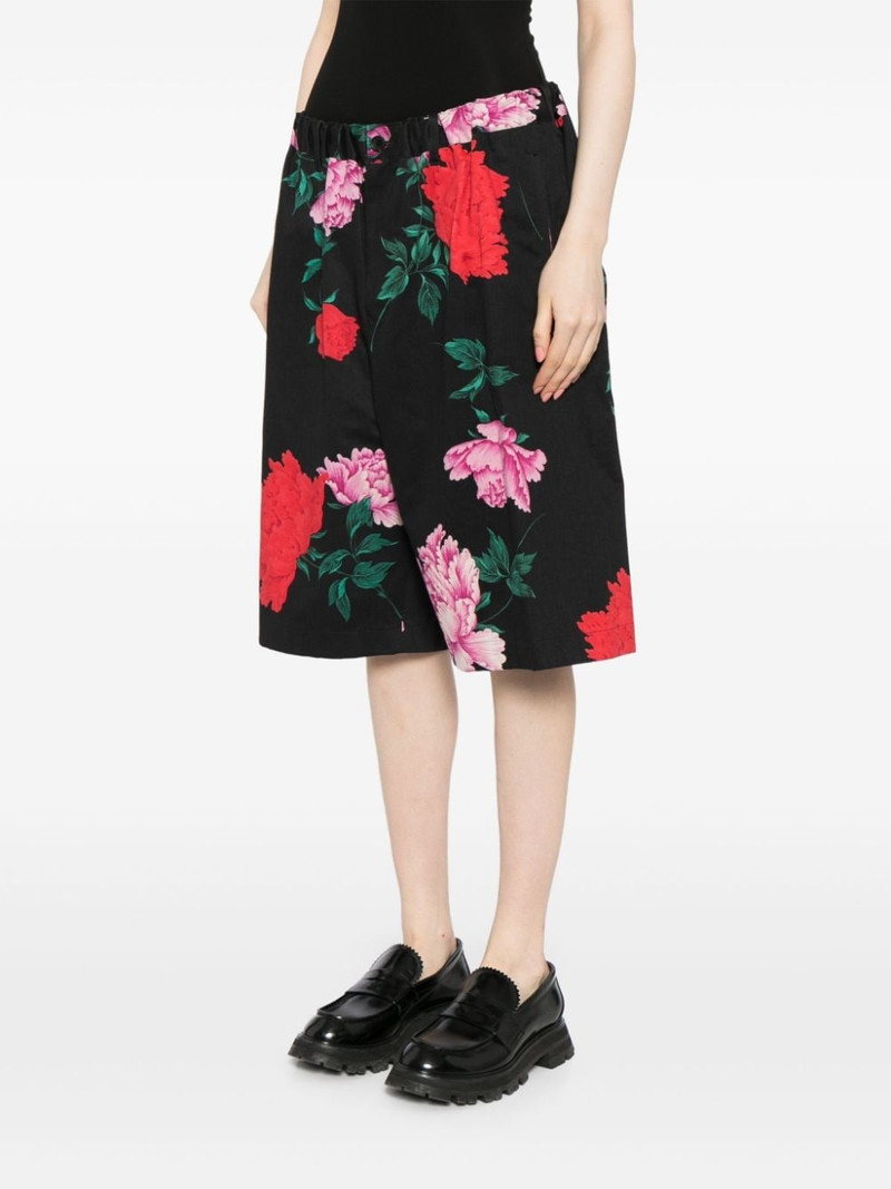 floral-print wide-leg shorts 3