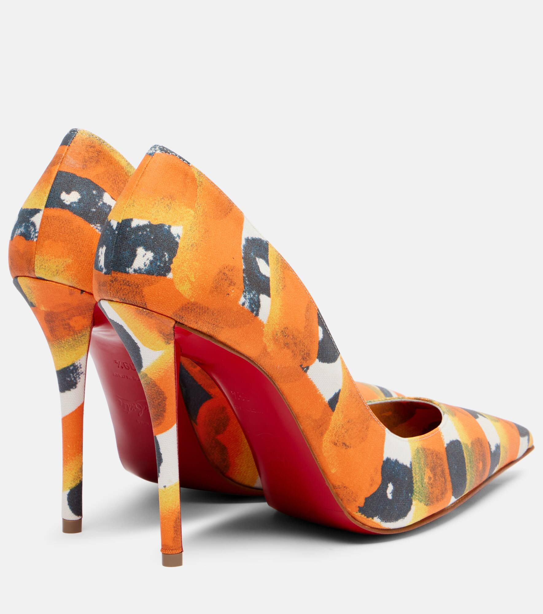 Miss Z 100 printed satin crêpe pumps - 2