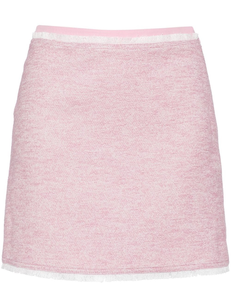high-waisted tweed miniskirt 1