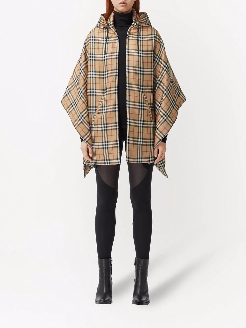 Vintage Check cape - 2