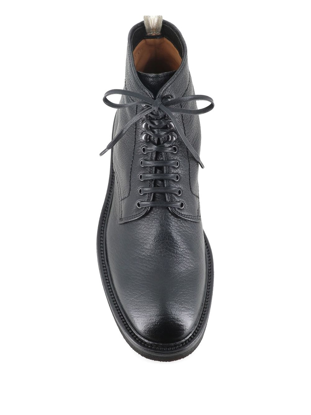 leather lace-up boots - 3