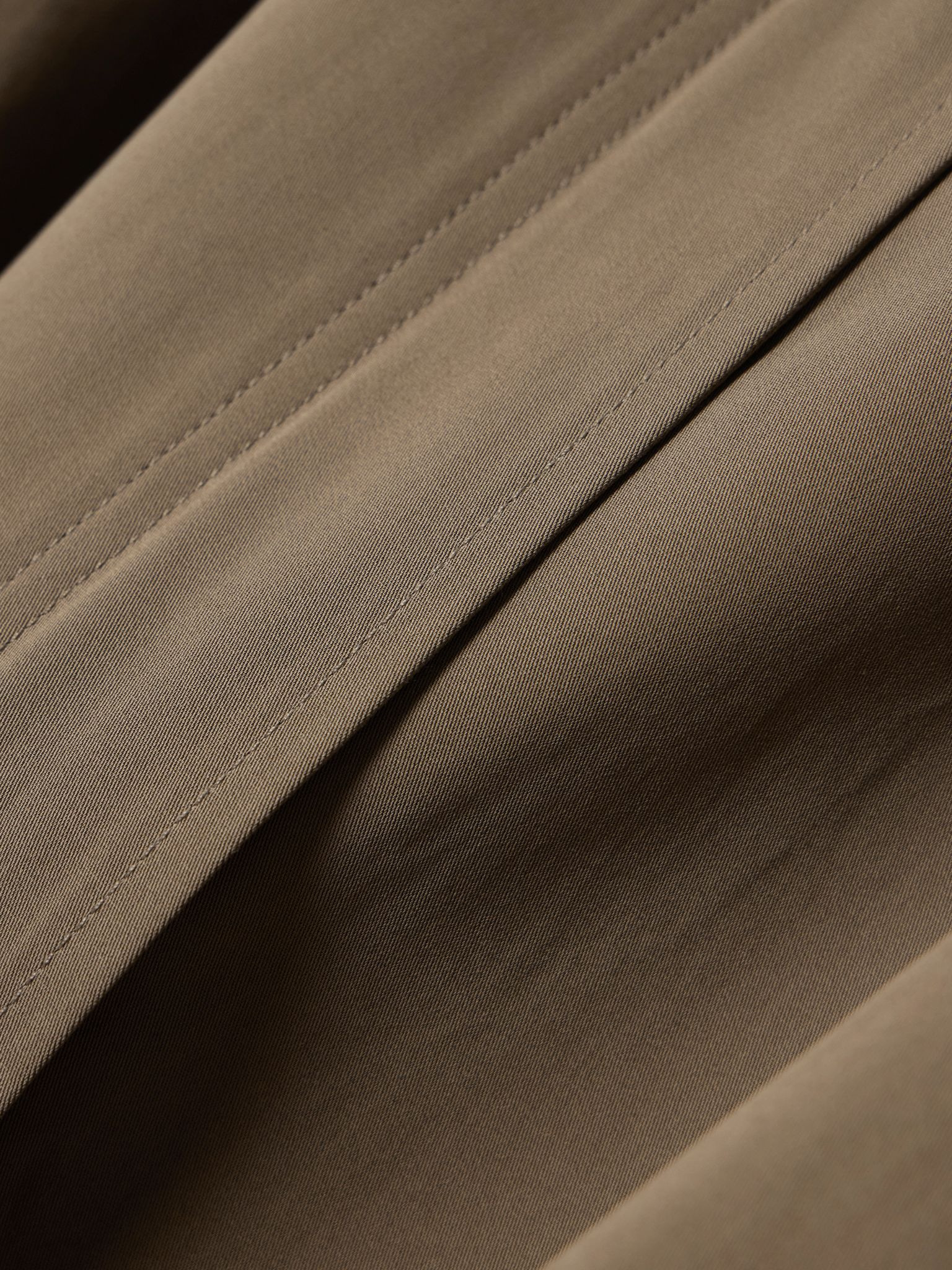 Organic cotton trench coat Brown - 4