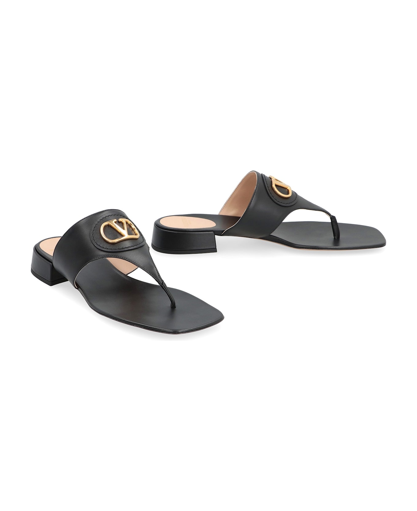 Valentino Garavani - Vlogo Signature Leather Slides - 3
