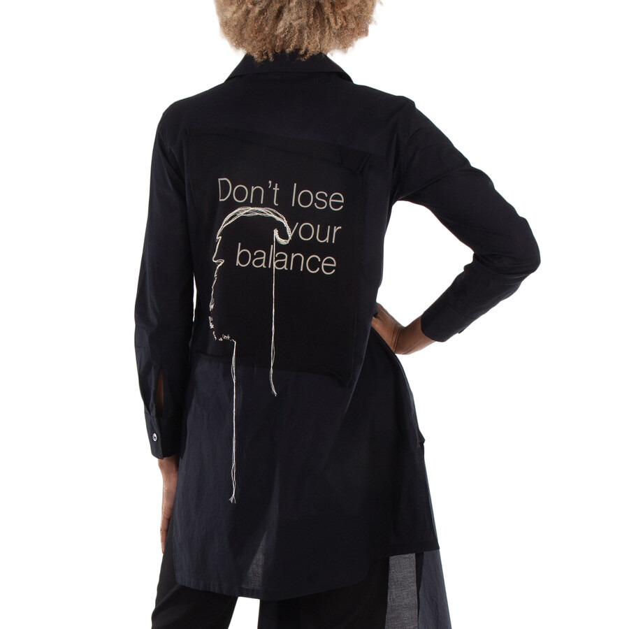 Yohji Yamamoto Asymmetric Long Blouse - 5