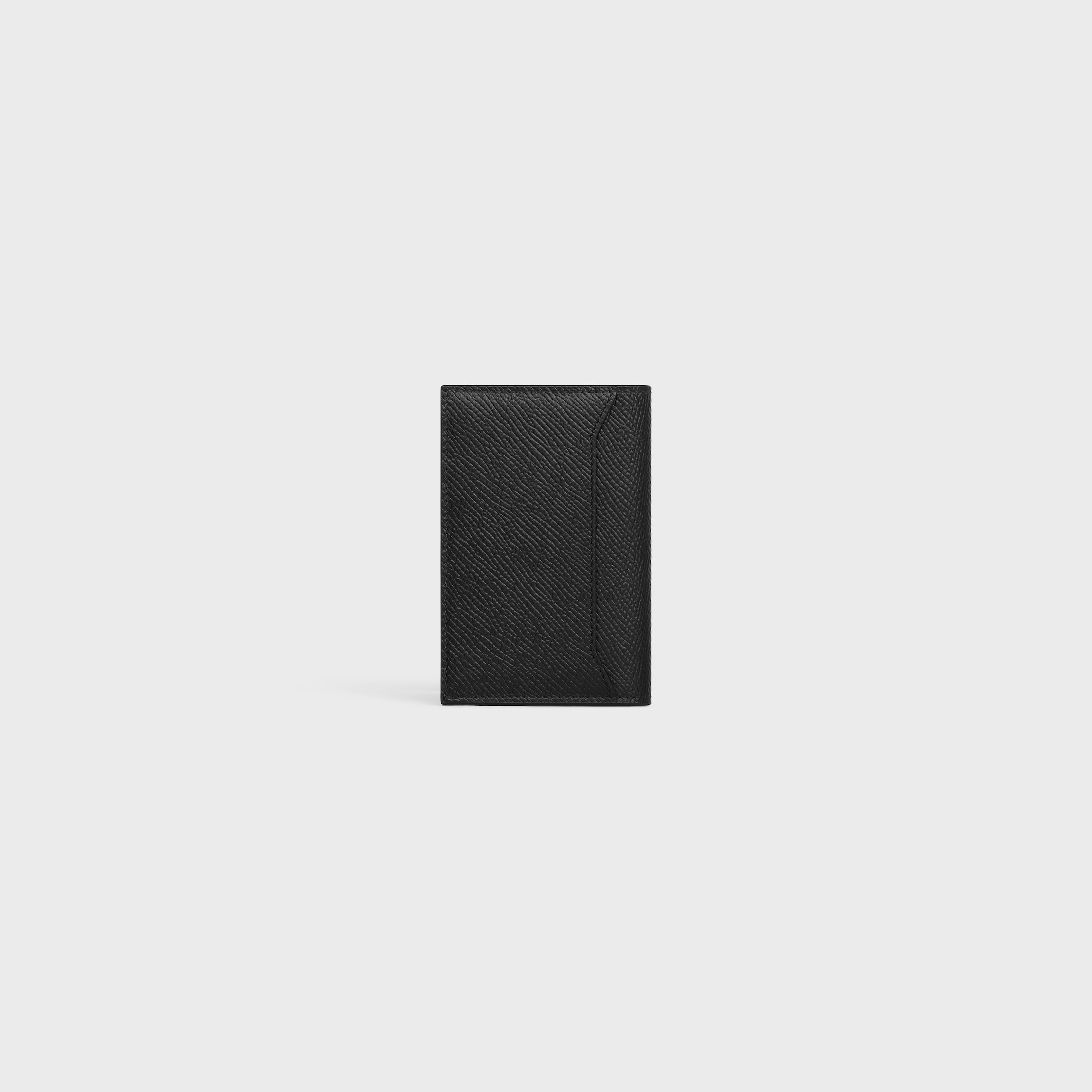 VERTICAL CARD HOLDER in Grained Calfskin - 2