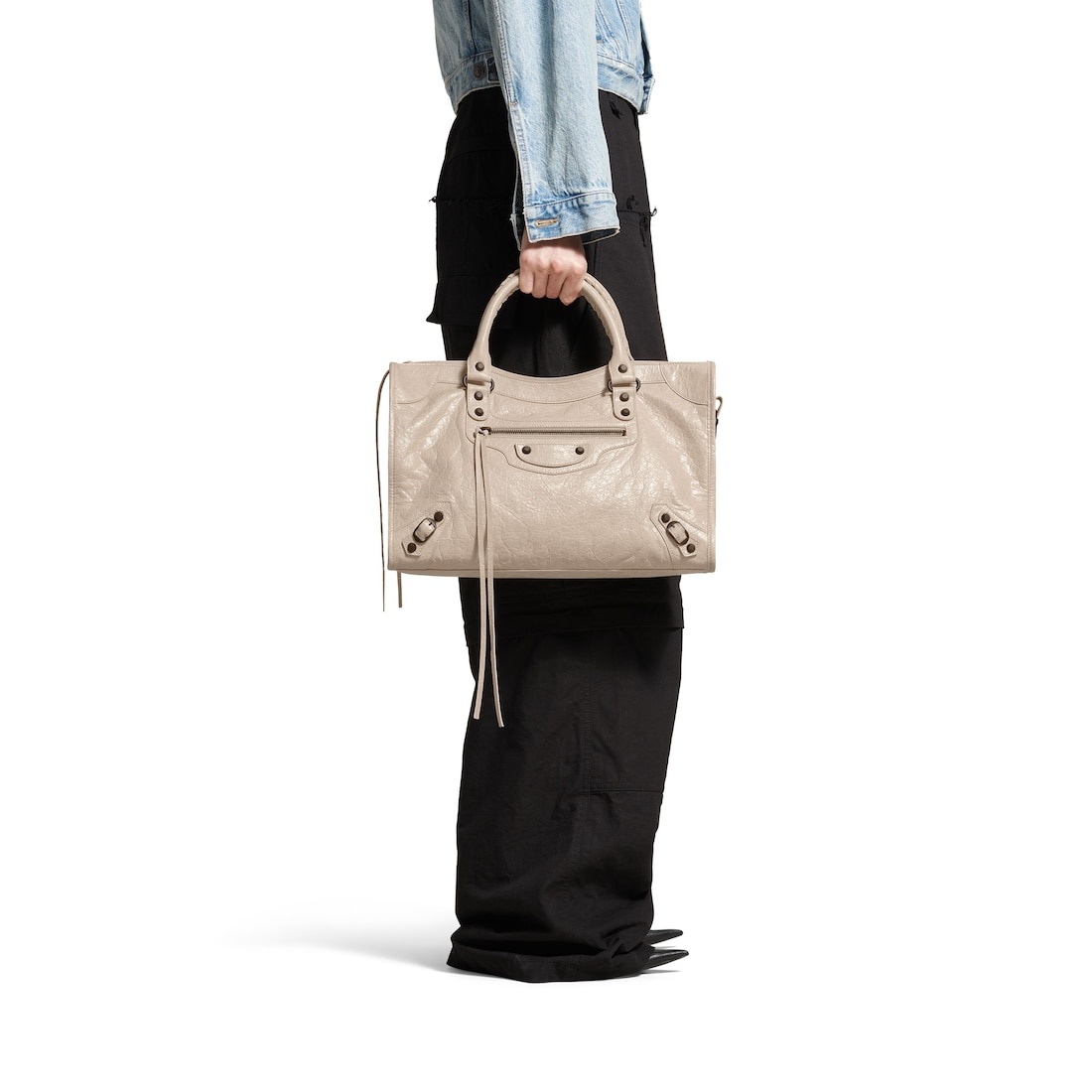 Women's Le City Medium Bag in Light Beige - 3