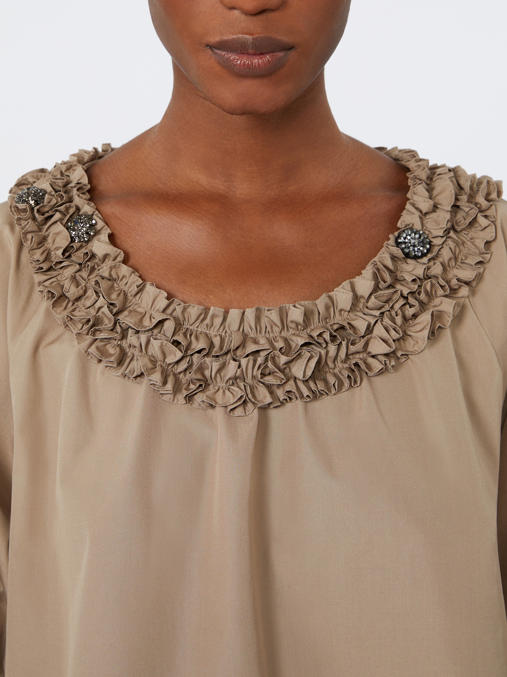 ORIANA Cotton poplin blouse - 6