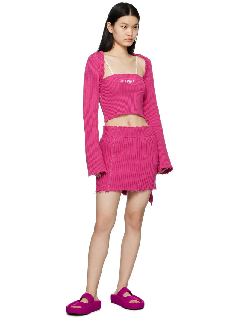 MM6 Maison Margiela Pink Sunken Sandals outlook