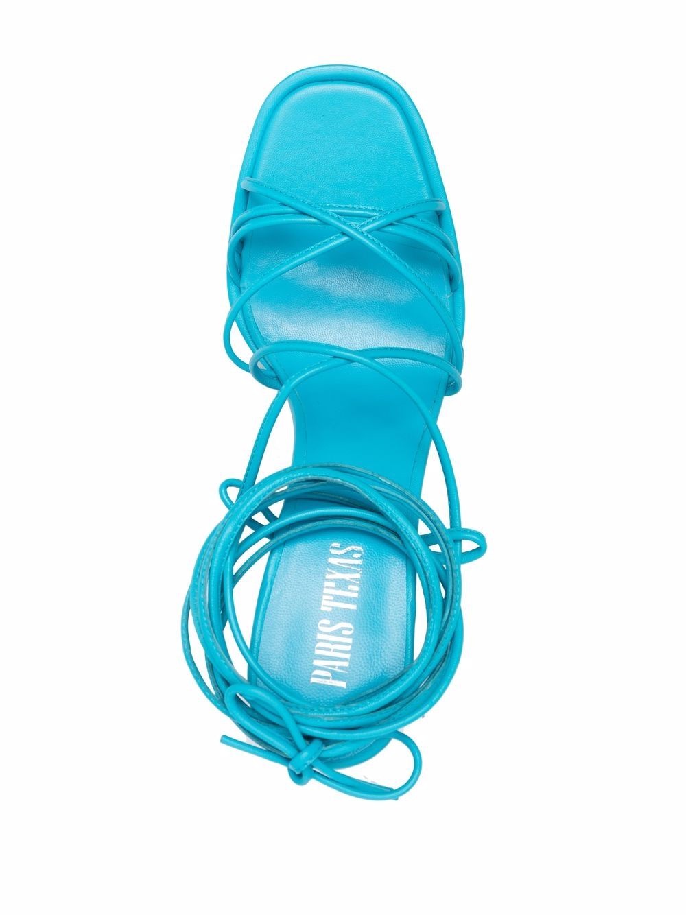 tie-detail open-toe platform sandals - 4