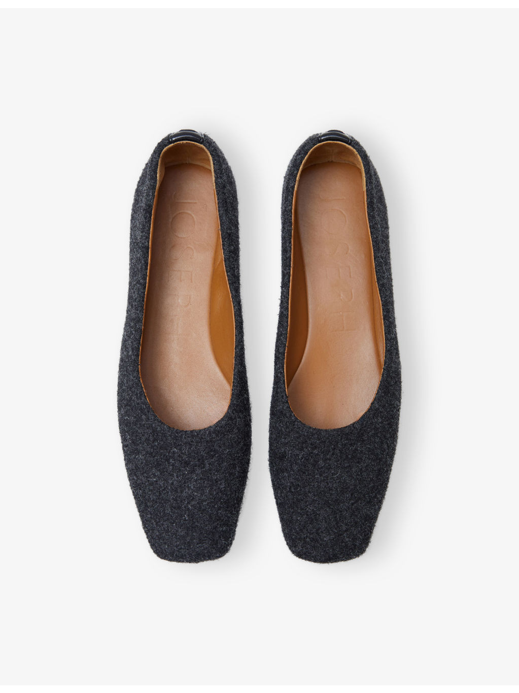 Textured Flannel Ballet Flats - 2