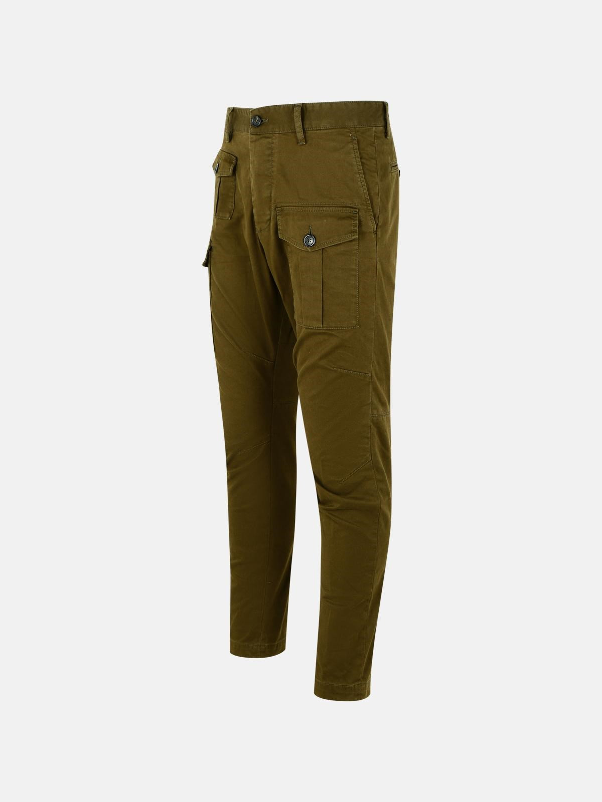 'SEXY' DARK GREEN COTTON CARGO PANTONE - 2