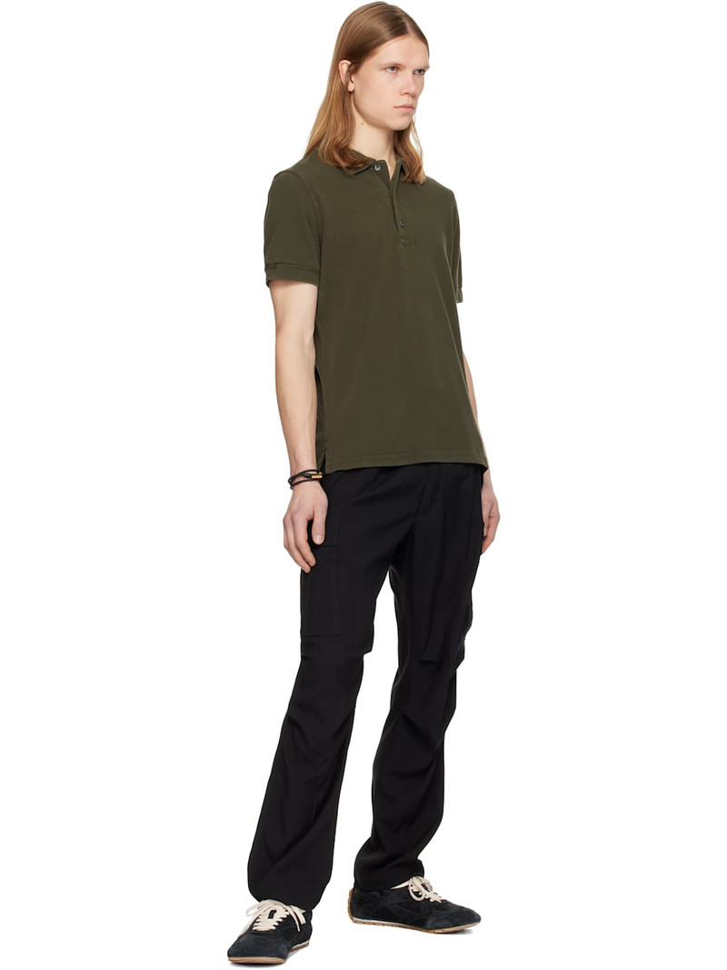 TOM FORD Khaki Piquet Polo outlook