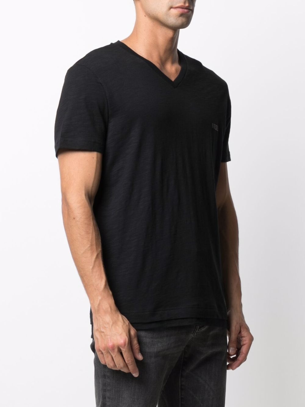 V-neck double-hem T-shirt - 3