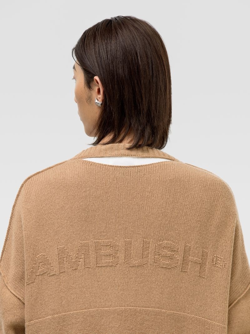 OVERSIZED LOGO CARDIGAN - 8