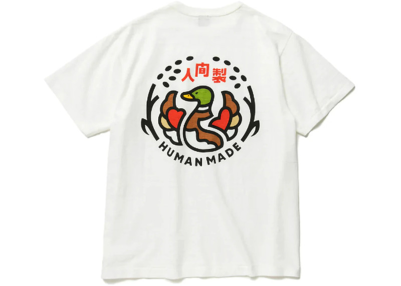 Human Made Human Made Ningen-Sei Indigo Pocket T-Shirt White outlook