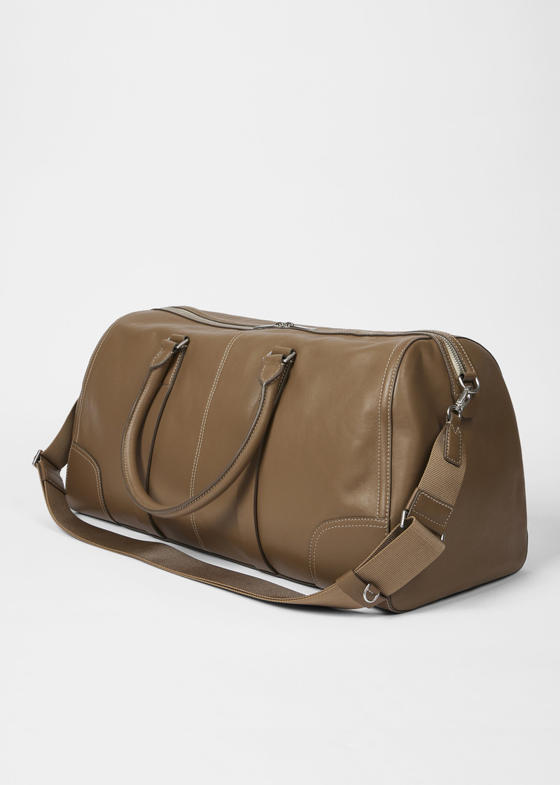 Brown Leather Duffle Bag 4