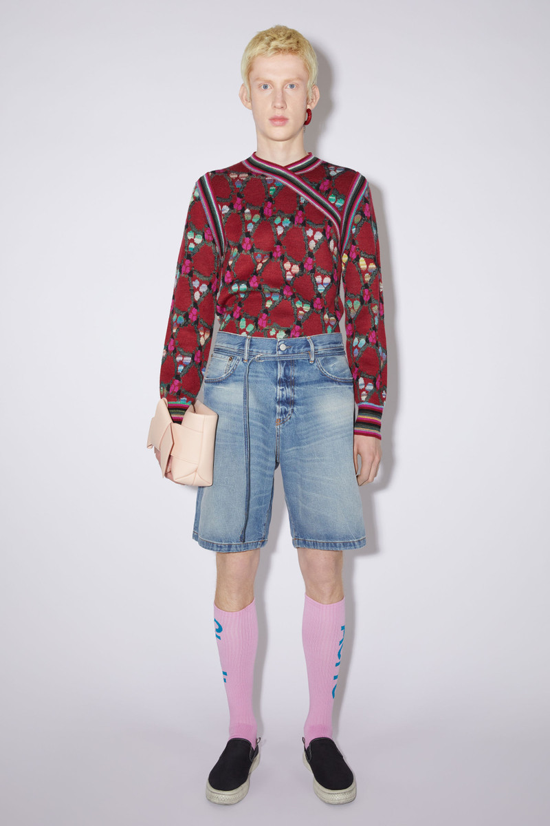 Acne Studios Organic denim shorts - Mid Blue outlook