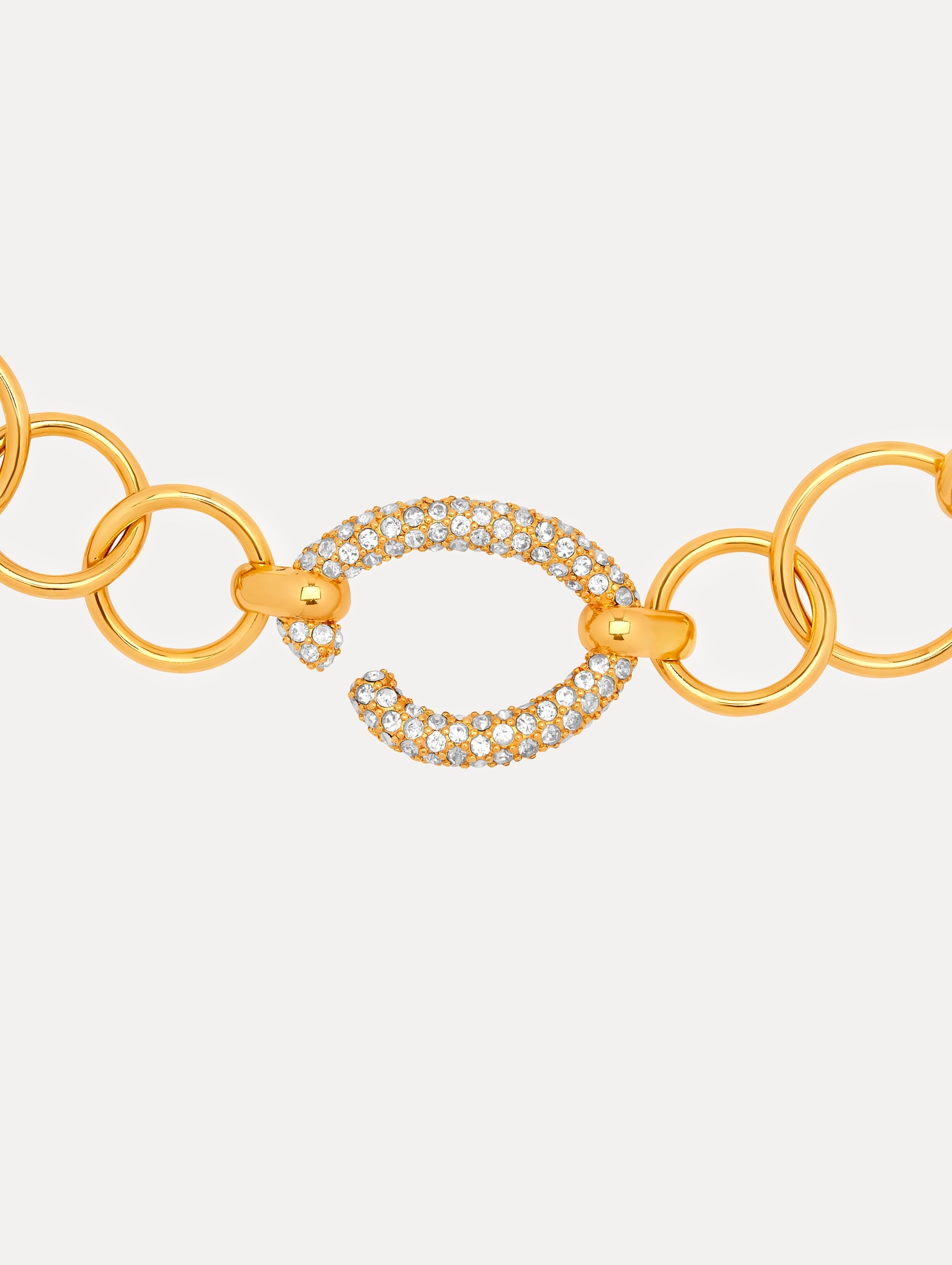 PAVÉ O CHAIN-LINK NECKLACE - 2