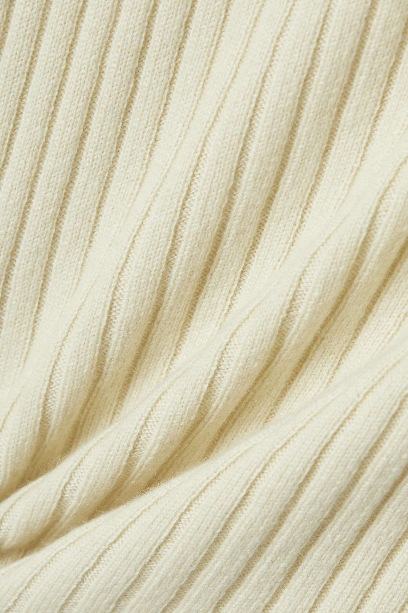 Ribbed cashmere sweater - 5