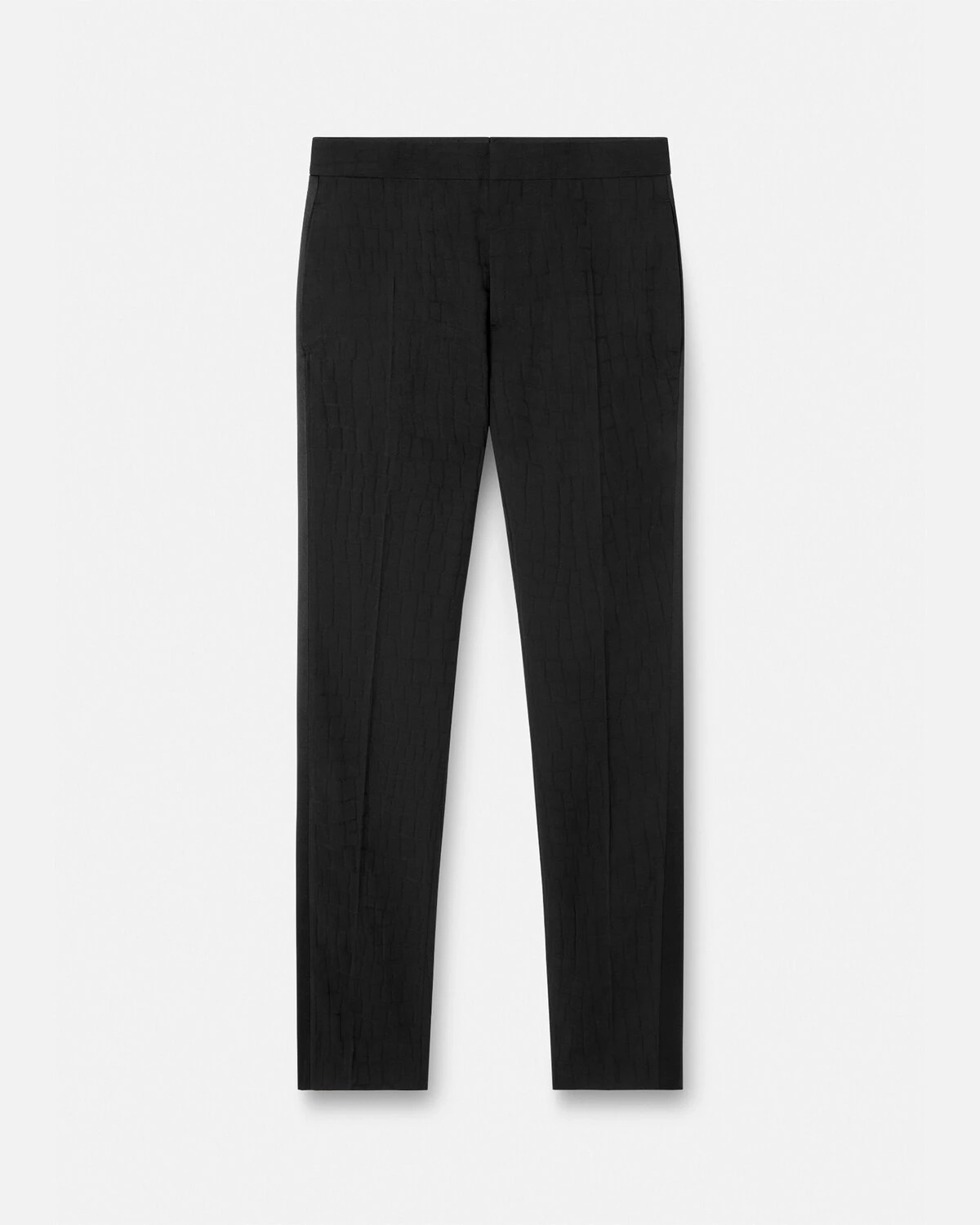 Croc-Effect Jacquard Formal Pants - 1