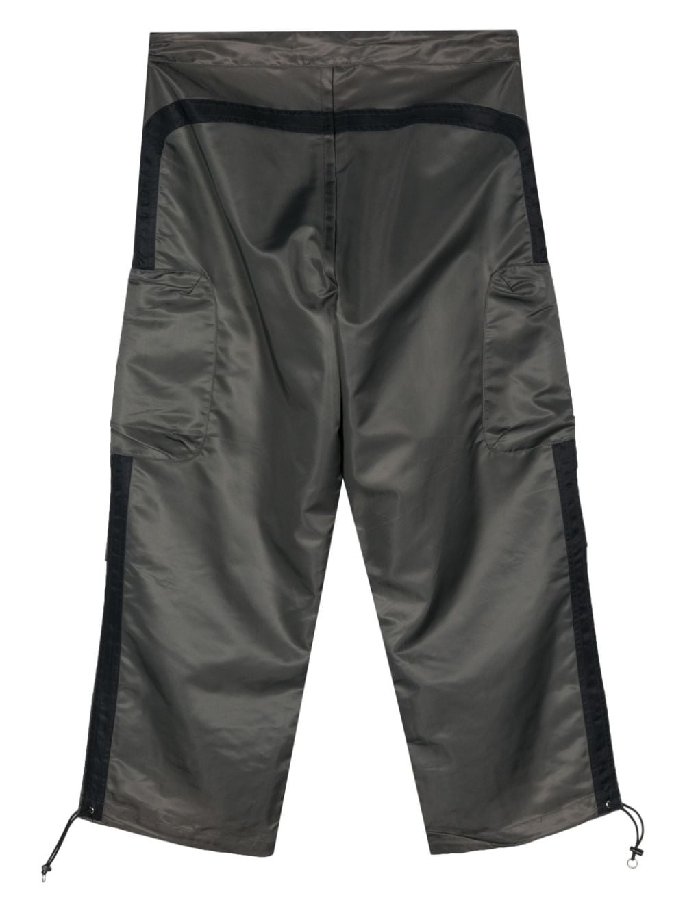 gathered-detail drawstring trousers - 2